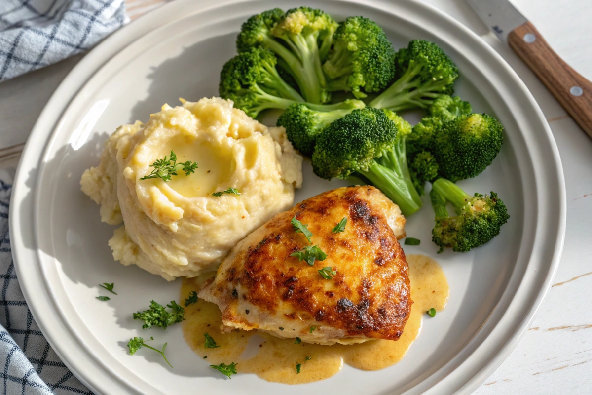 Alice Springs chicken on a plate