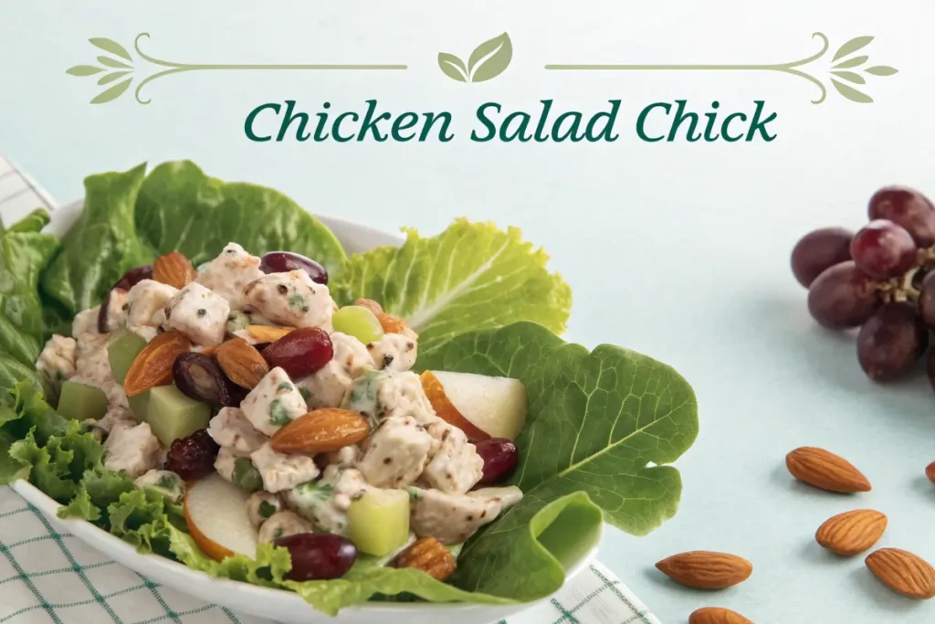 Chicken salad with fresh vegetables.