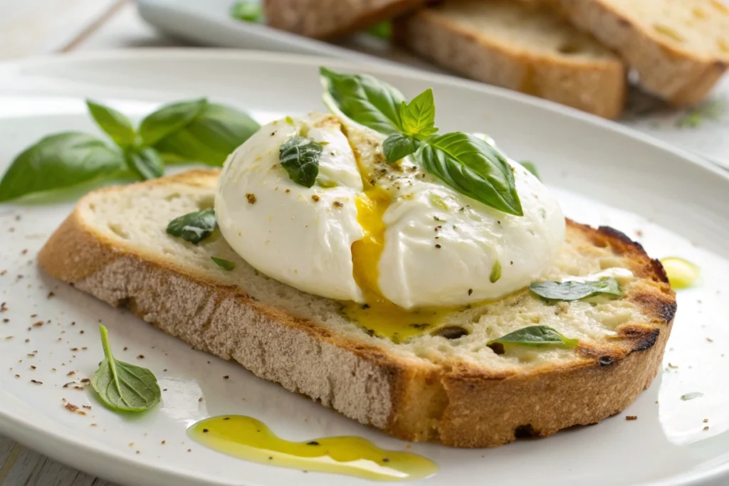 Naturally Fresh Ingredients for Sunset Burrata Toas