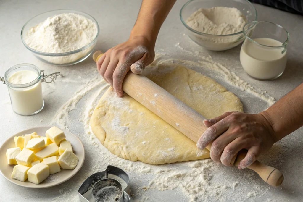 Freshly baked Gipfeli, a traditional Swiss 